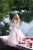 Tarik Ediz - 50405 Plunging V Neck Lace Gown with Overskirt In White