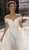 Tarik Ediz - Floral Embroidered Fitted Dress With Overskirt 50410 In White