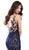Tarik Ediz - 50427 Lace Deep V-neck Mermaid Dress In Blue