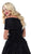 Tarik Ediz - 50429 Plunging Off-Shoulder Lace Sheath Dress With Train In Black
