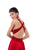 Tarik Ediz - 50446 Sequined Deep V-neck A-line Dress With Train In Red
