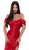 Tarik Ediz - Pleated Off-Shoulder Mermaid Dress 50448