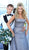 Tarik Ediz - 50451 Embellished Square Neck A-line Dress In Gray