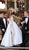 Tarik Ediz - 50452 Bedazzled Deep V-neck Dress With Overskirt In White