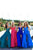 Tarik Ediz - 50464 Illusion Plunging Ballgown with Front slit In Pink and Blue