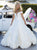 Tarik Ediz - 50472 Plunging Off-Shoulder Taffeta Ruffled Ballgown In White