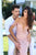 Tarik Ediz - 50477 Off-The-Shoulder Lace Prom Dress In Pink