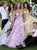 Tarik Ediz - 50491 Floral Lace Illusion Neck Ballgown In Pink and Yellow