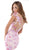 Tarik Ediz - 50493 Floral Lace Cap Sleeve Mermaid Gown With Train In Pink