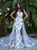 Tarik Ediz - 50494 Floral Patterned Mermaid Dress With Train In Purple