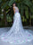 Tarik Ediz - 50494 Floral Patterned Mermaid Dress With Train In Purple