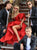 Tarik Ediz - 50531 Deep Off-Shoulder Taffeta A-line Dress In Red