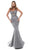 Tarik Ediz - 50541 Embellished Deep Sweetheart Mermaid Dress In Gray