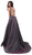 Tarik Ediz - 50543 Square Neck Mermaid Dress With Overskirt In Purple