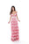 Tarik Ediz - 50544 Allover Lace Multi-Layered Skirt Long Formal Dress In Red