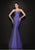 Tarik Ediz - Sculpted Seamed Gown 92488 in Purple
