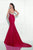 Tarik Ediz - Sleeveless Trumpet Gown 92762 in Red
