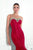 Tarik Ediz - Sleeveless Trumpet Gown 92762 in Red
