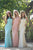 Tarik Ediz - 92826 Lace Cap Sleeve Bateau Sheath Dress In Blue and Pink