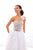 Tarik Ediz - 93413 Two Piece Bedazzled One Shoulder Ballgown In White