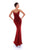 Tarik Ediz - 93422 Sleeveless Illusion Jewel Appliqued Mermaid Gown In Red