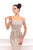 Tarik Ediz - 93434 Floral Applique Off-Shoulder Sheath Dress In Gray