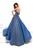 Tarik Ediz - 93469 Strapless Sweetheart Ballgown In Blue