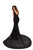 Tarik Ediz - 93620 Sleeveless V Neck Lace Mermaid Gown In Black