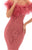 Tarik Ediz - 93635 Feather Ornate Off Shoulder Mermaid Gown In Pink