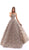 Tarik Ediz - 93652 Embellished Illusion Bateau Tulle Ballgown In Gray
