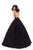 Tarik Ediz - 93690 Illusion Plunging Backless Sparkly Ballgown In Black