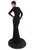 Tarik Ediz - 93717 Plunging Long Sleeves Gown with Slit In Black