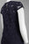 Taylor Floral Lace Cutout Dress 5448M in Navy