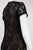Taylor - Lace Jewel Neck Pencil Cut Dress 5677M in Black