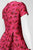 Taylor - 5913M Short Sleeve Rosebud Dress in Black Rose