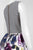 Taylor - Stripe and Floral Print  A-line Dress 5997M in Blue and White