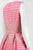 Taylor  - 8074M Sleeveless Stripe Print Pleated Dress in Pink and Green