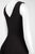 Taylor - 8281M Sleeveless Textured Flare Dress in Black