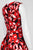 Taylor - Sleeveless Floral Jewel Neck Dress 8410M in Red and Black