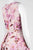 Taylor - 8960M Floral Print V-neck A-line Dress in Neutral and Purple