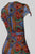 Taylor - 9045MJ Abstract Chiffon Wrap Dress in Multi-Color and Print