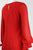 Taylor - 9146M Long Sleeve Scoop Neck A-line Dress In Red
