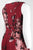 Taylor - 9441L Floral Print A-line Dress In Red
