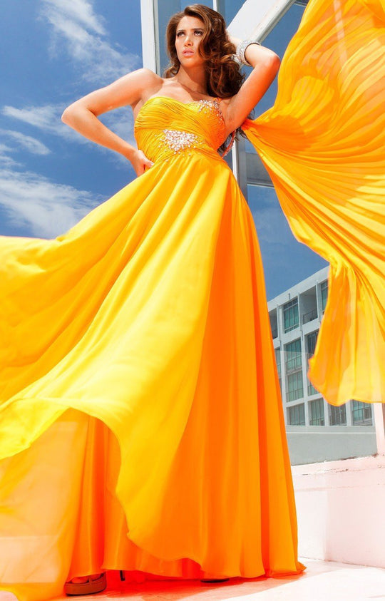 TB Evenings by Mon Cheri - TBE11207 Dress In Orange