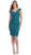 Interweaved Shirr Bodice Cocktail Dress