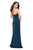 La Femme - 27051 Deep Sweetheart Jersey Trumpet Dress In Green