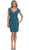 Cap Sleeve Lace V-Neck Sheath Cocktail Dress