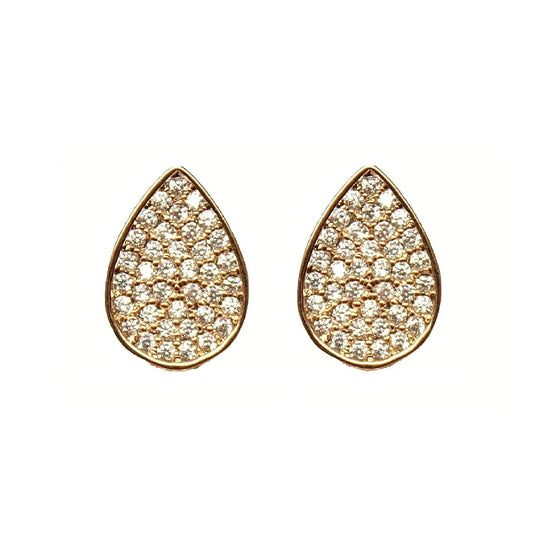 Teardrop Pave Studs
