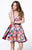 Tarik Ediz - Floral Cocktail Dress 50022 in Multi-Color