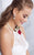 Tarik Ediz - Two Piece Mermaid Gown 50039 in White and Red
